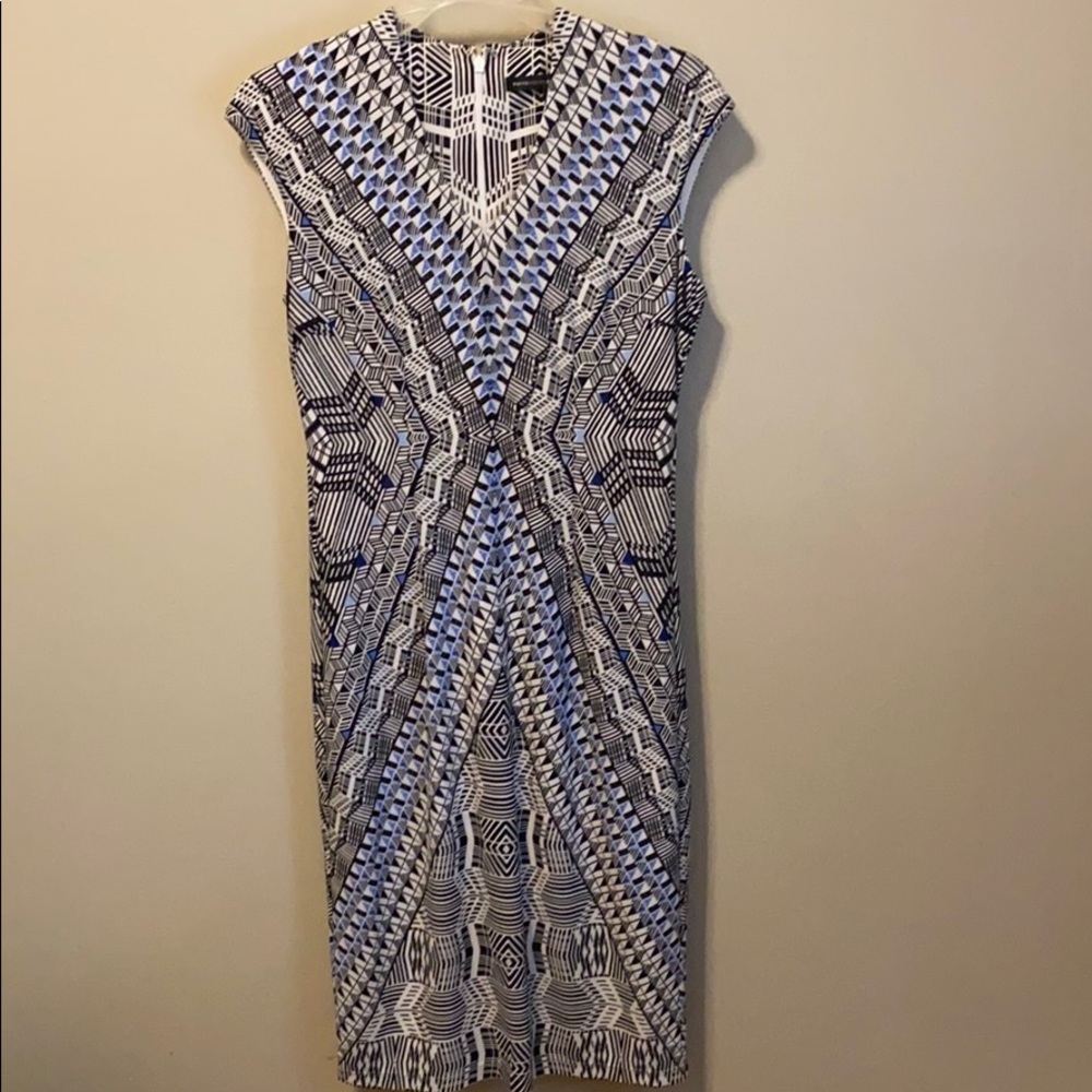 White House black market cap sleeve dress